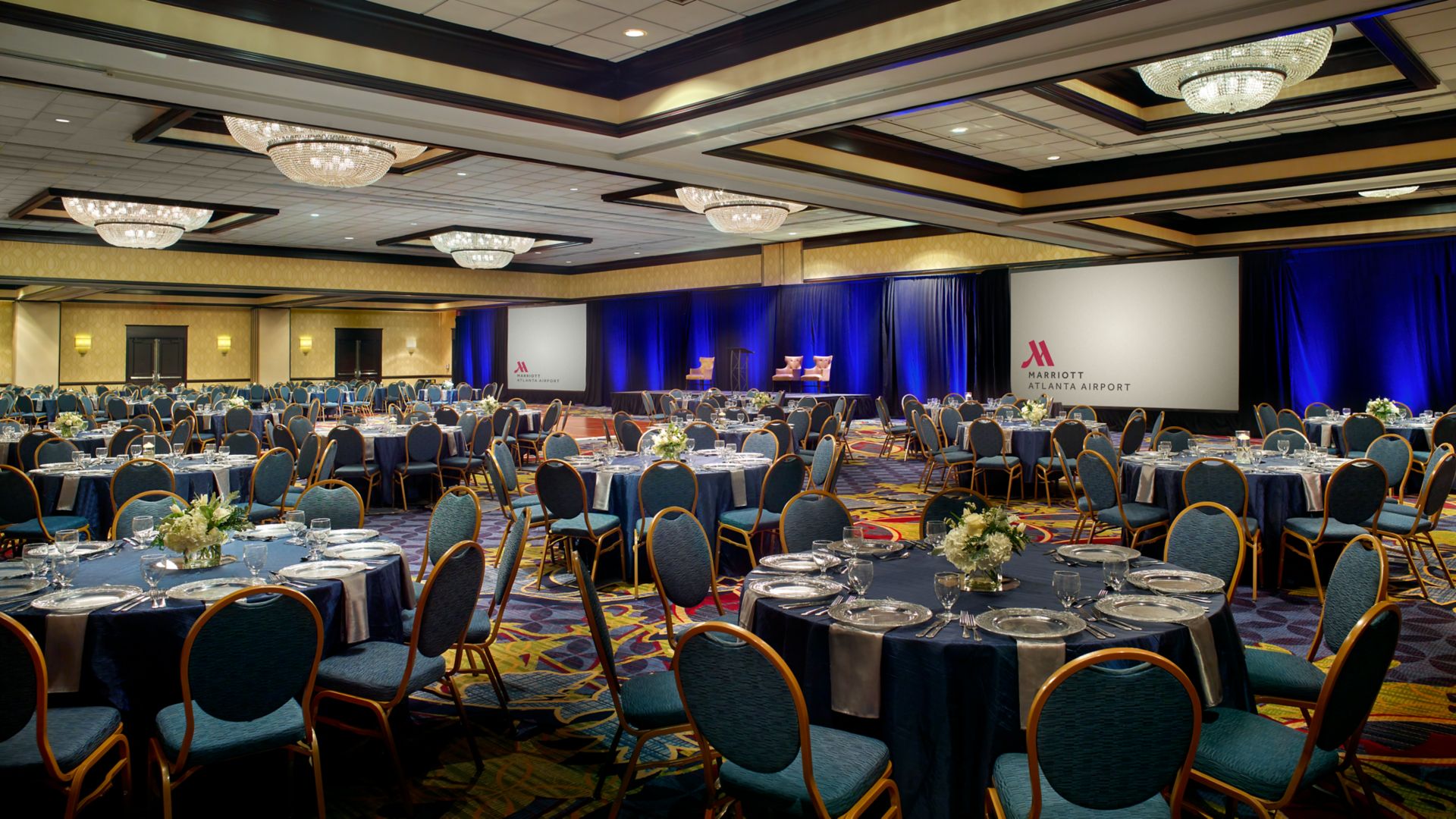 The celebration dinner in the Grand Ballroom