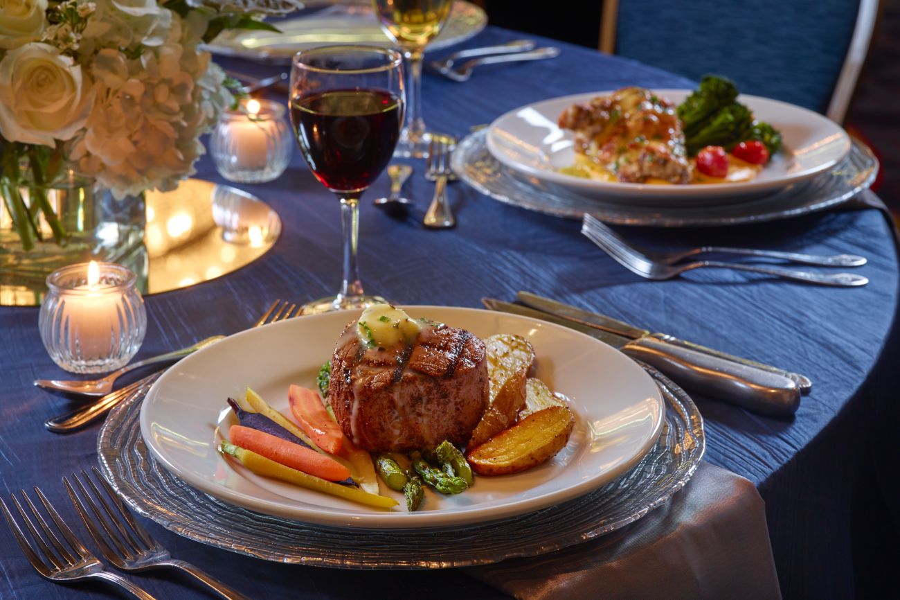 Tables prepared for the Farrell J. Chiles Legacy Awards dinner